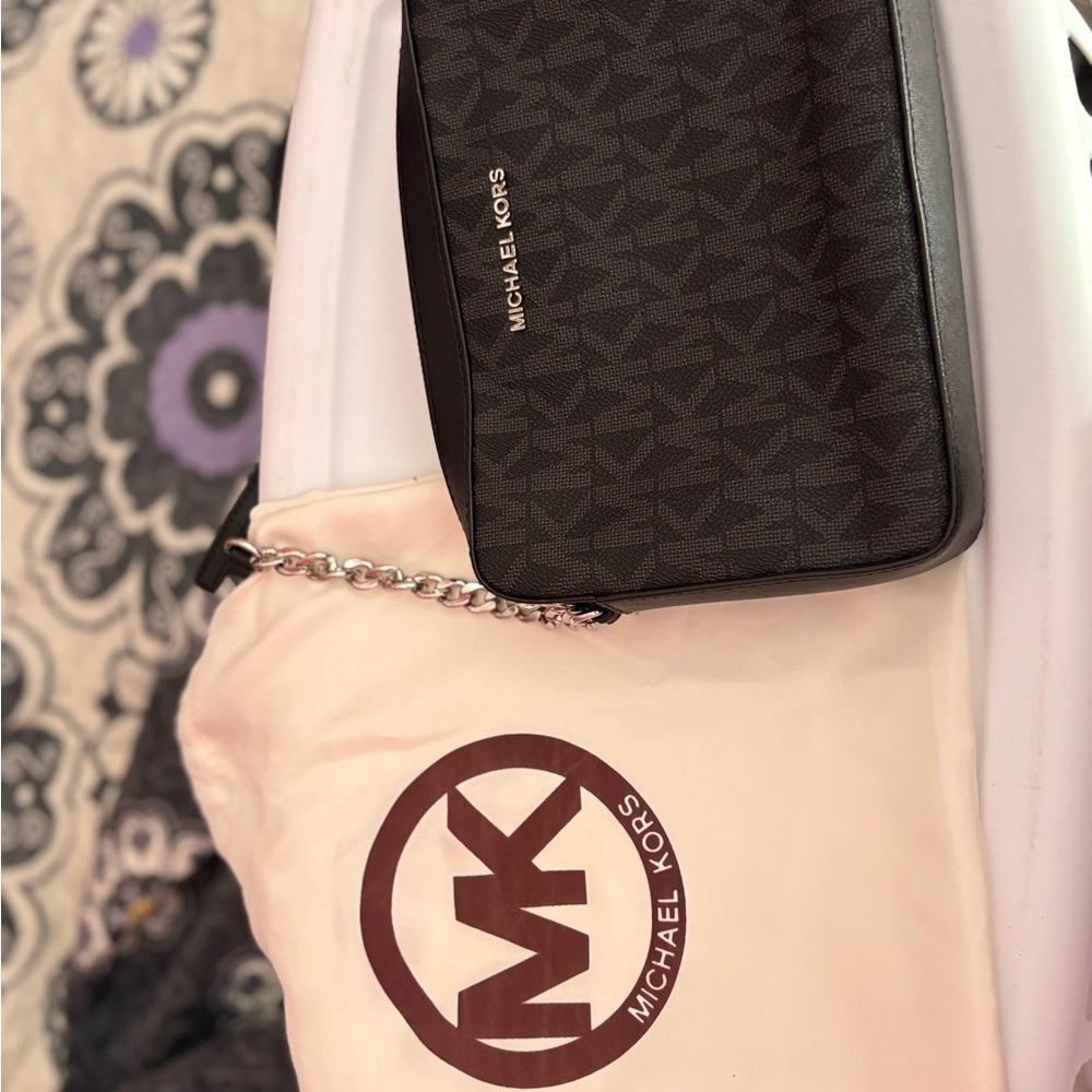Michael Kors Black Logo Crossbody Bag